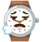 orologio + faccina che espira