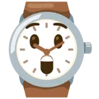 orologio + faccina stupita