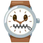 orologio + faccina con bocca con cerniera