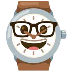 orologio + faccina nerd