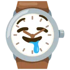 orologio + faccina che sbava