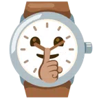 orologio + faccina che zittisce