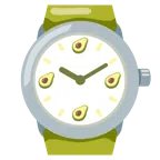 Armbanduhr + Avocado