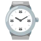 Armbanduhr + Waschbär