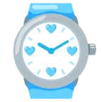 orologio + cuore azzurro