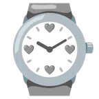 orologio + cuore grigio