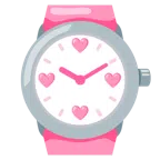 orologio + cuore rosa