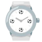 Armbanduhr + Fußball
