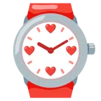 orologio + cuore rosso