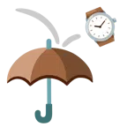 Regenschirm + Armbanduhr