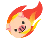 ดาวหาง + หน้าหมู