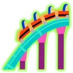 radioactive + roller coaster