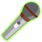 radioactive + microphone