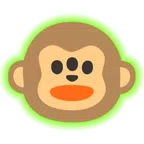 radioactive + monkey face