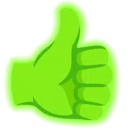 radioactive + thumbs up
