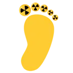 radioactive + footprints