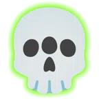 radioactive + skull