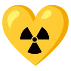 radioactive + yellow heart