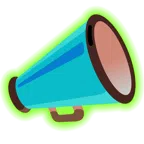 radioactive + megaphone