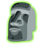 radioactive + moai