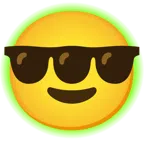 radioactive + smiling face with sunglasses