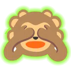 radioactive + see-no-evil monkey