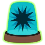 radioactive + police car light