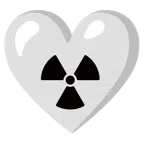radioactive + white heart