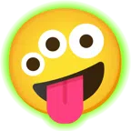 radioactive + zany face