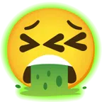 radioactive + face vomiting