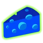 radioactive + cheese wedge