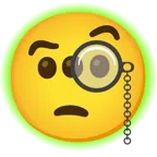 radioactive + face with monocle