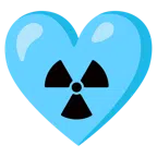 radioactive + light blue heart