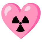 radioactive + pink heart