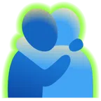 radioactive + people hugging