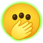 radioactive + face with open eyes and hand over mouth