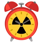 radioactive + alarm clock