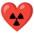 radioactive + red heart