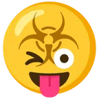 biohazard + winking face with tongue
