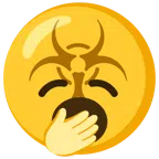 biohazard + yawning face