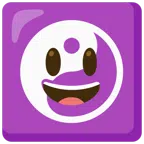 yin yang + grinning face with big eyes