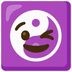 yin yang + winking face