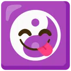 yin yang + face savoring food