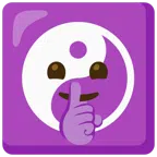 yin yang + shushing face