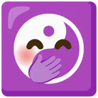 yin yang + face with hand over mouth