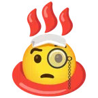 hot springs + face with monocle