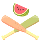 Baseball + Wassermelone