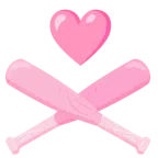Baseball + pinkes Herz