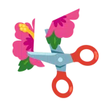 Schere + Hibiskus