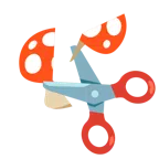 Schere + Fliegenpilz